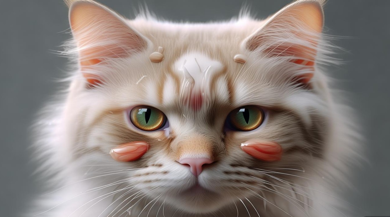猫咪有炎症泪痕