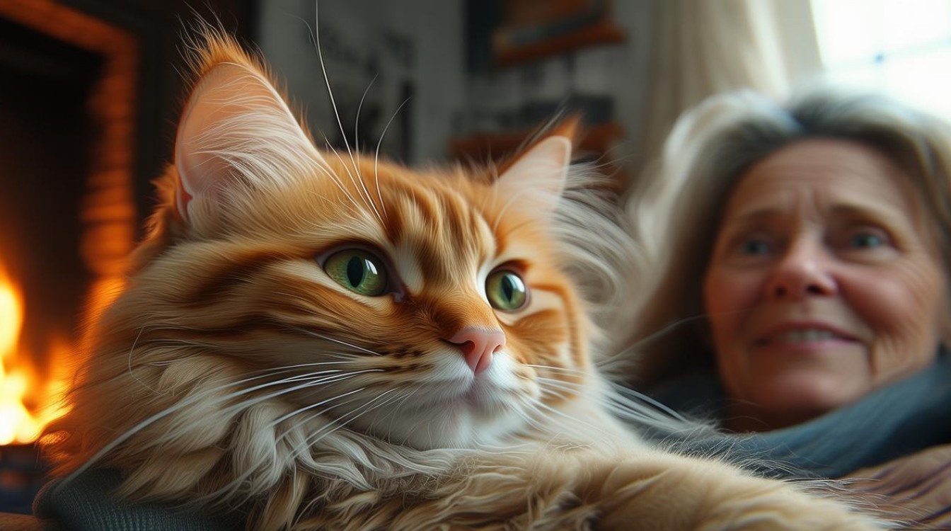 猫咪和别人亲近