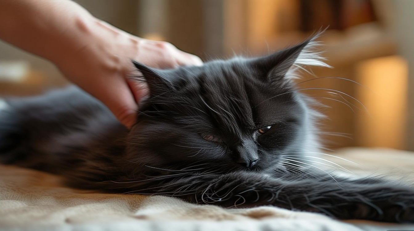 猫咪顺产前按摩