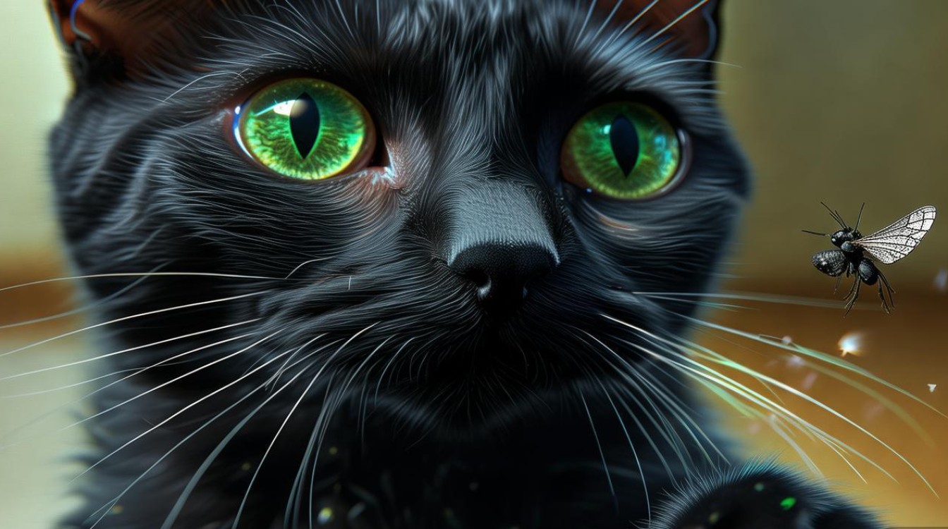 猫咪对小飞虫