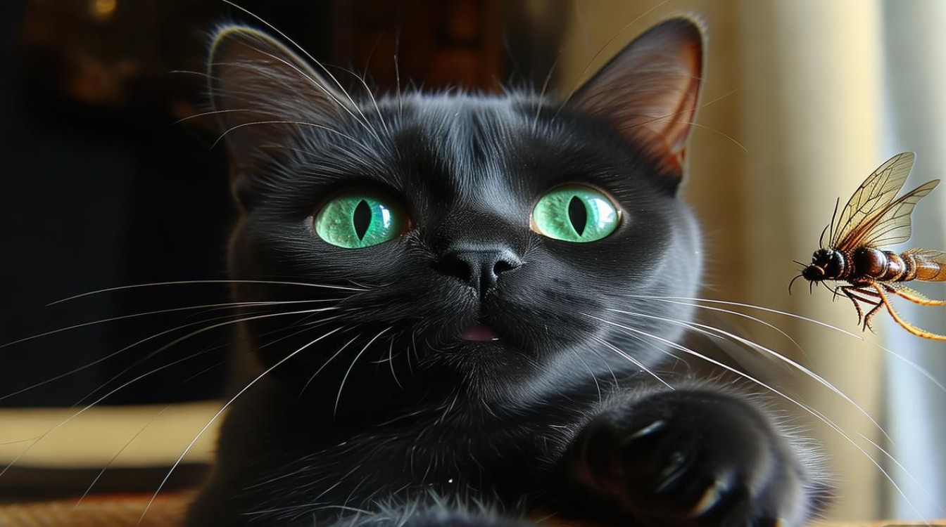 猫咪对小飞虫