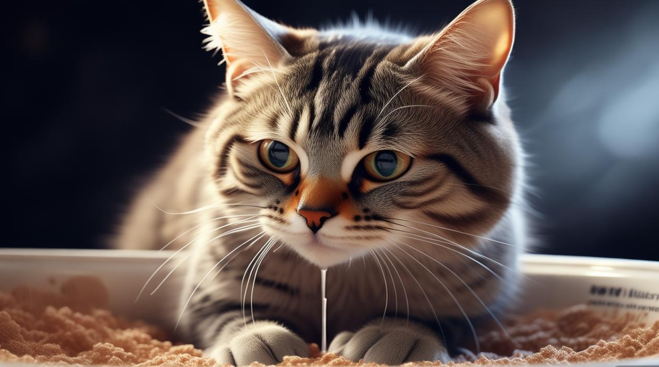 猫咪拉尿的图片