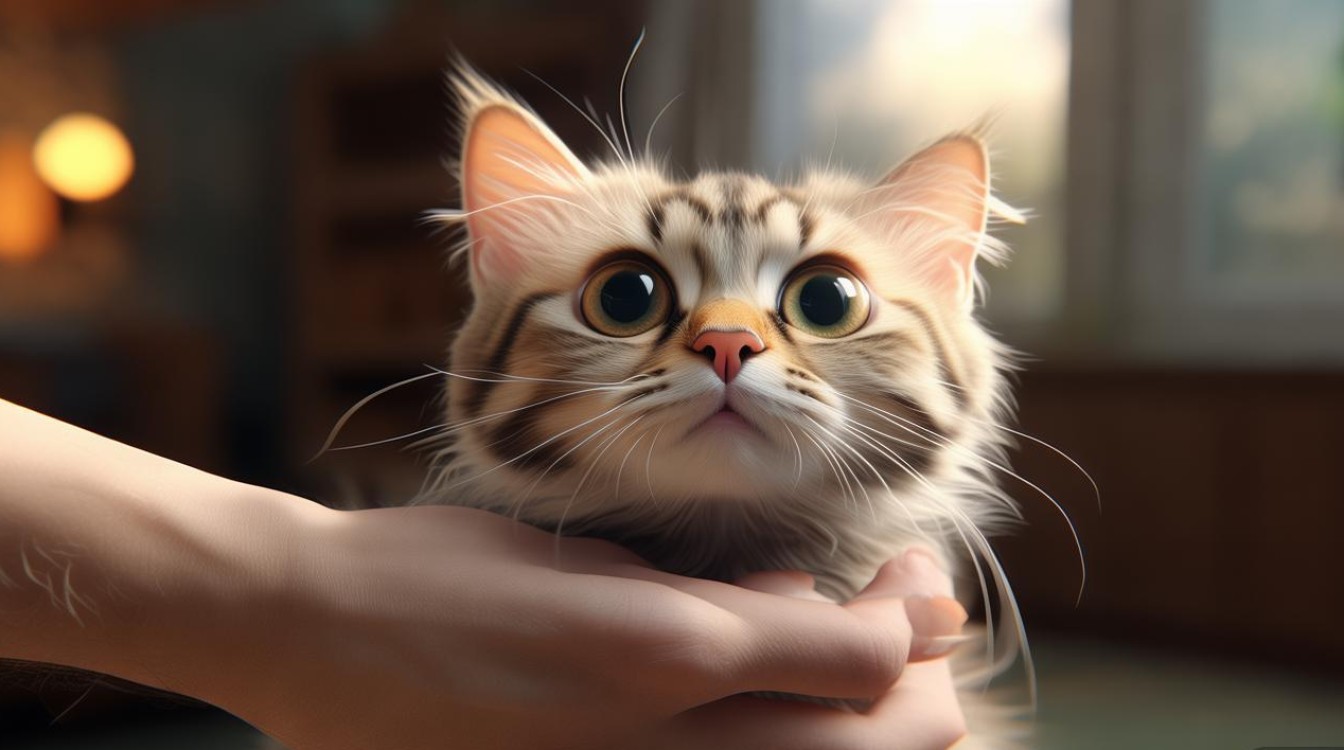 抓猫咪脖子后