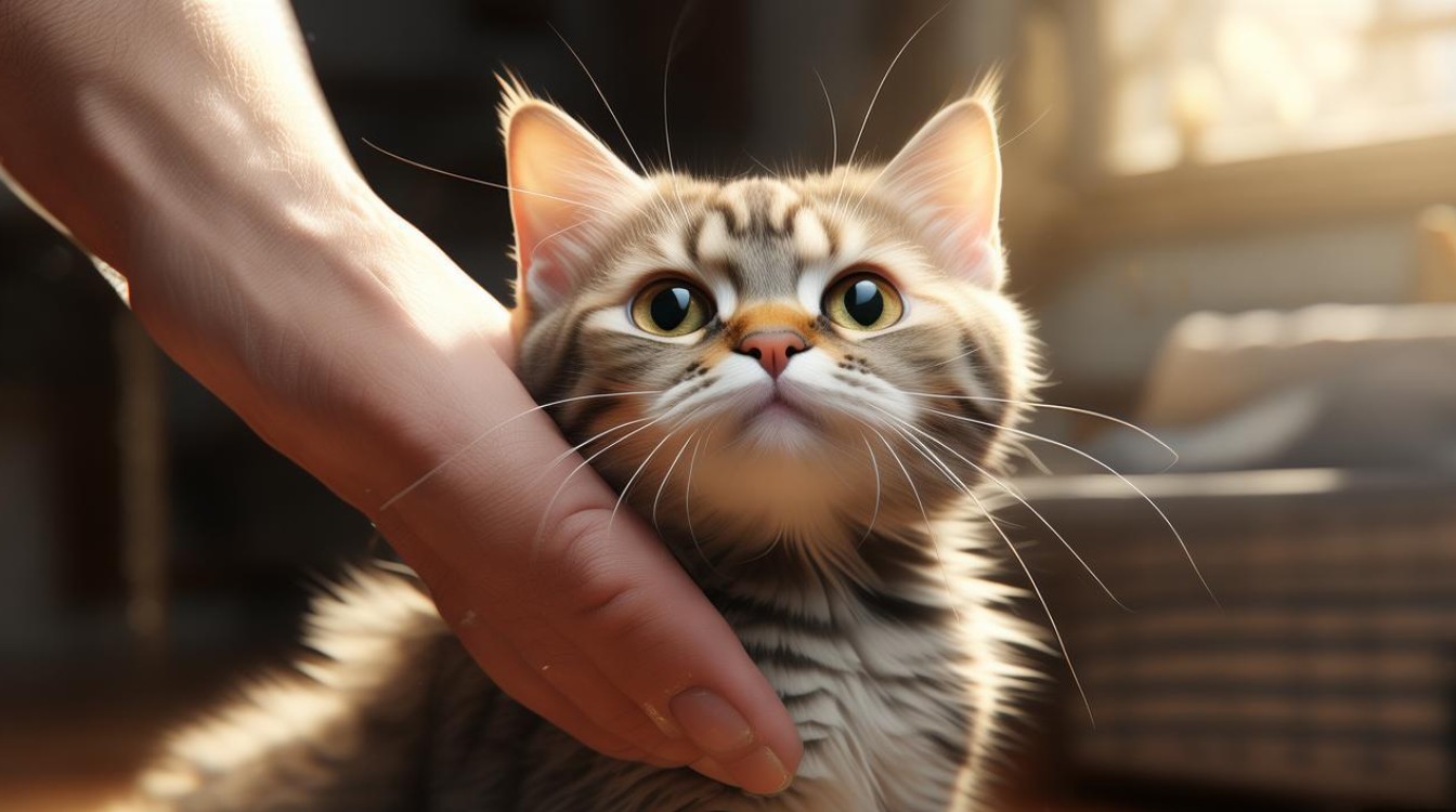 抓猫咪脖子后