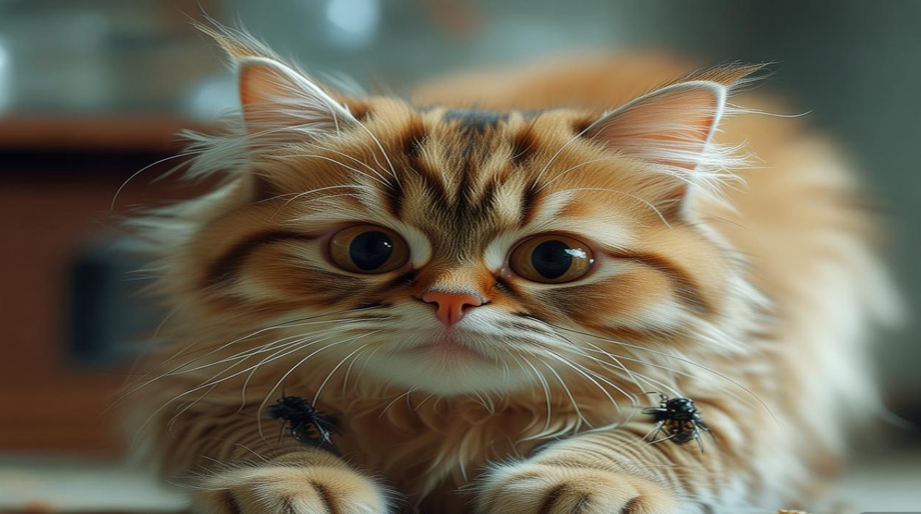猫咪身上猫虱子