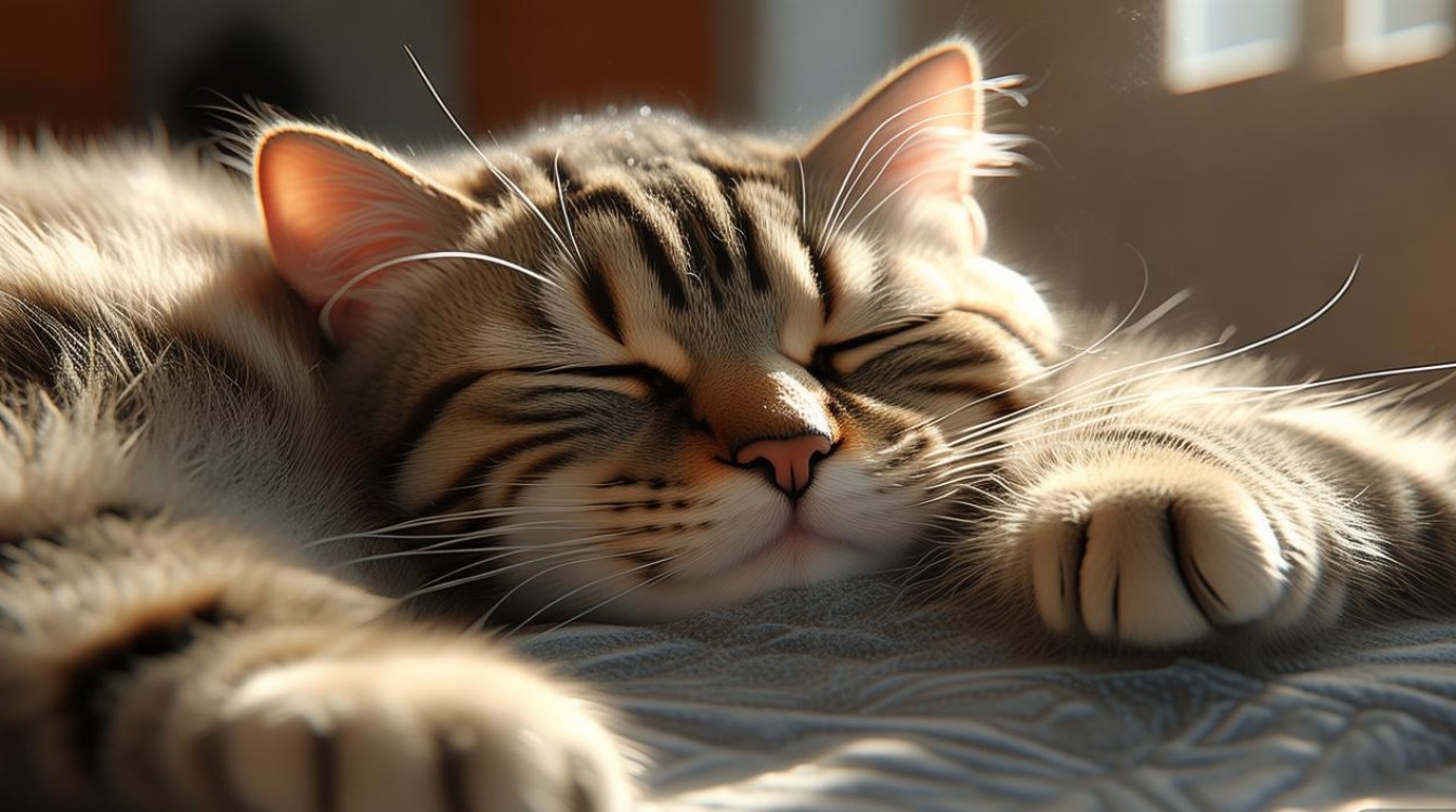 猫咪睡觉前爪发抖