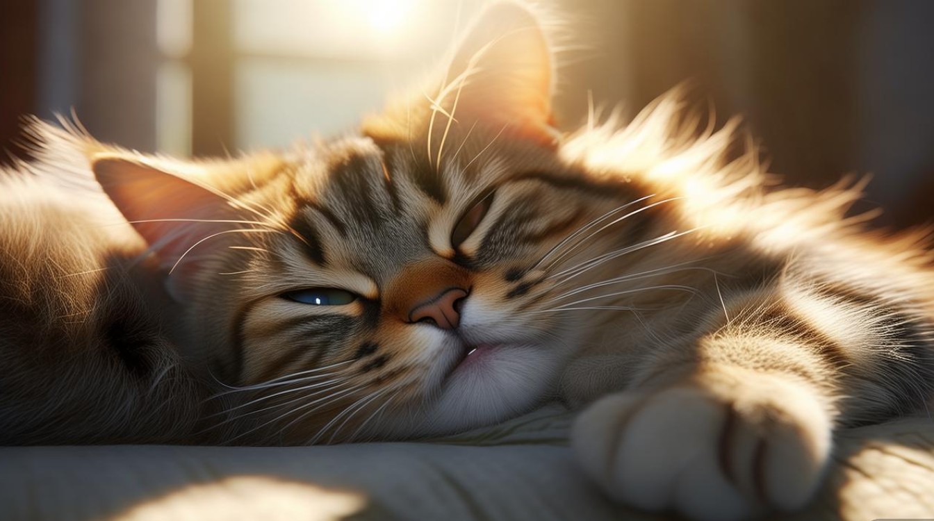 猫咪睡觉前爪发抖