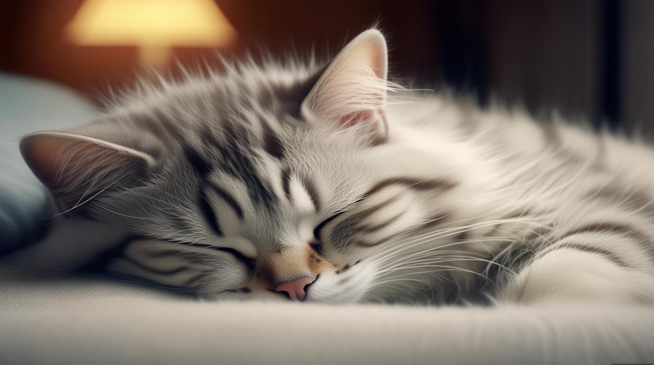 猫咪生病睡觉姿势