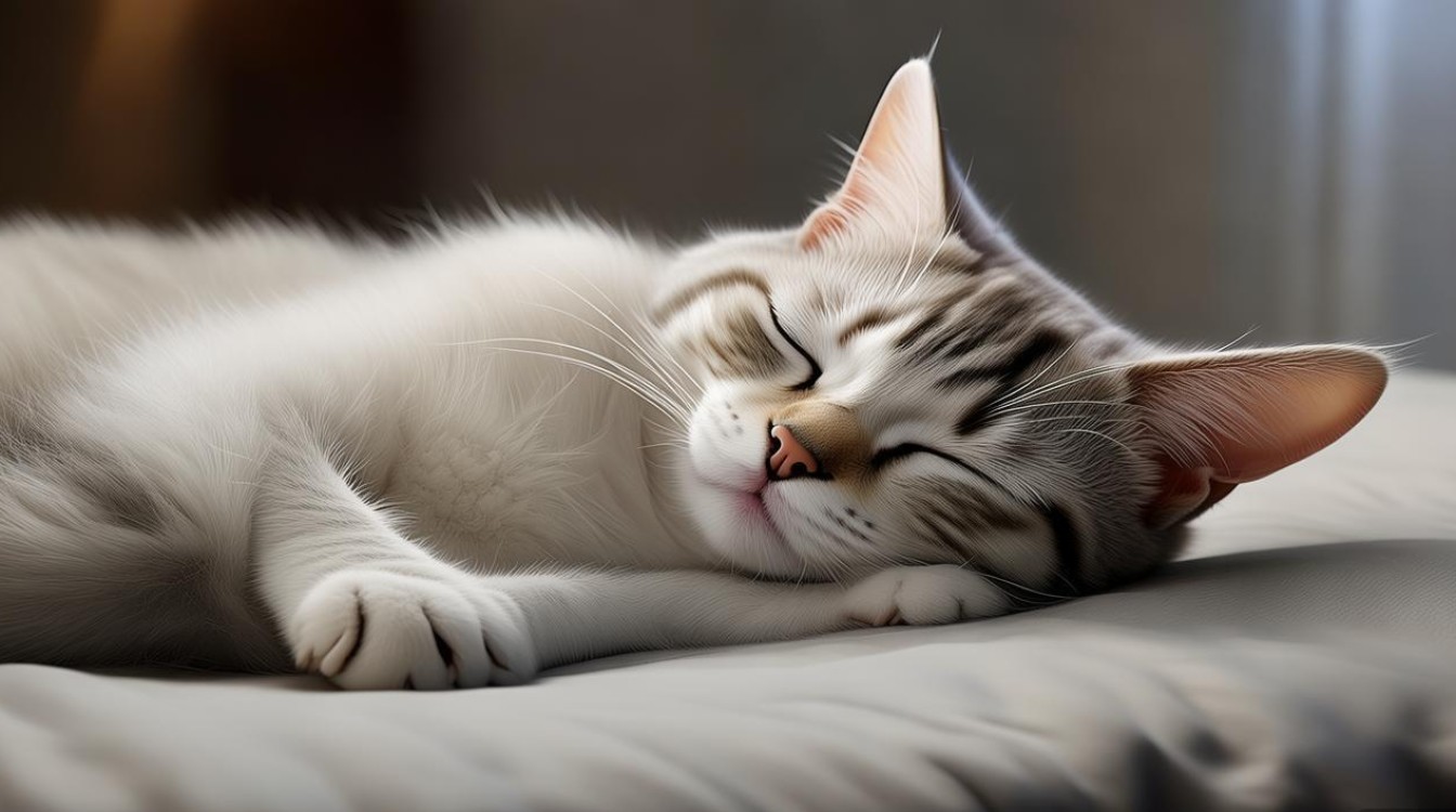 猫咪生病睡觉姿势