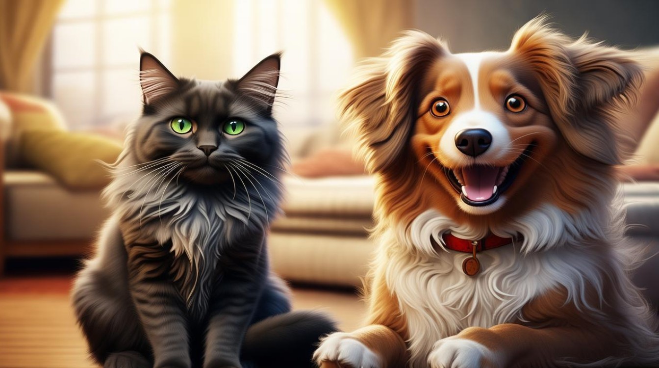 猫咪适合和狗狗