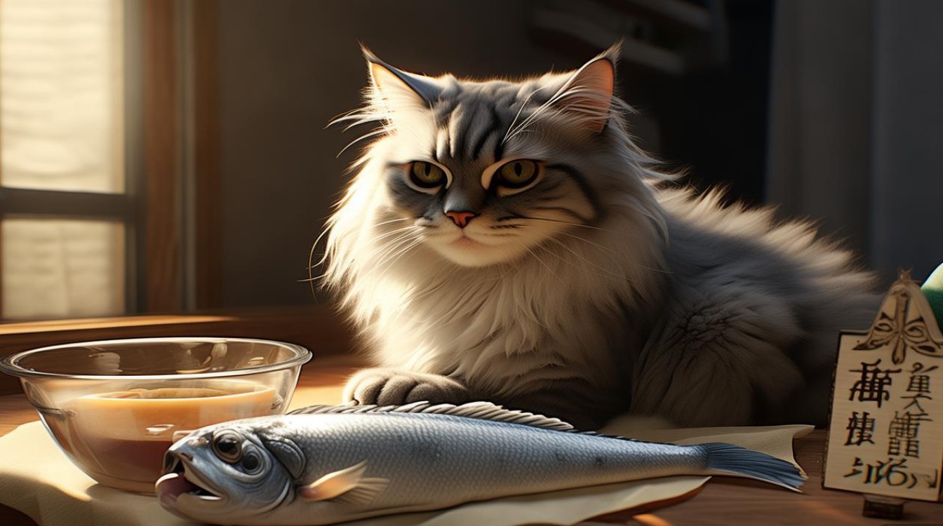 给猫咪喂了鱼