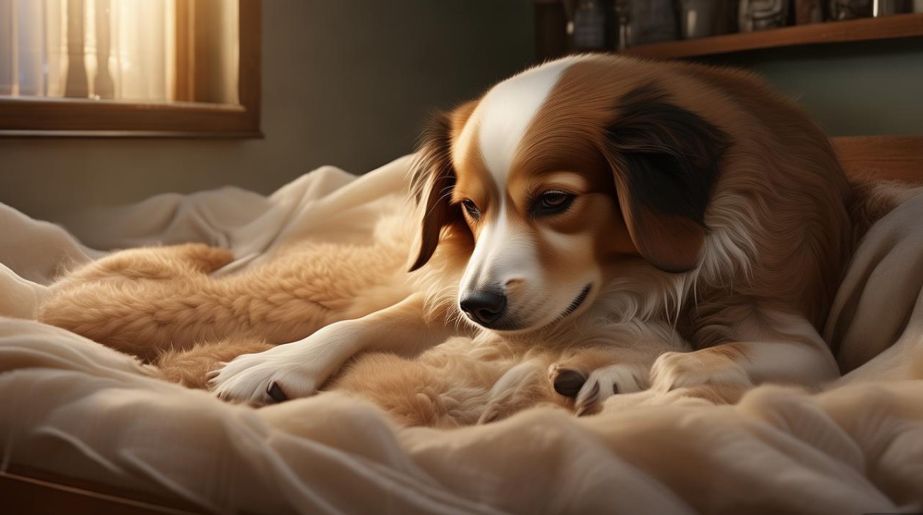 狗狗生产时状态