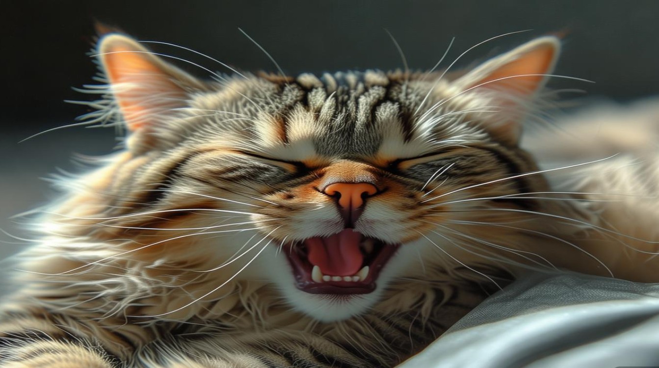 猫咪睡着突然甩头