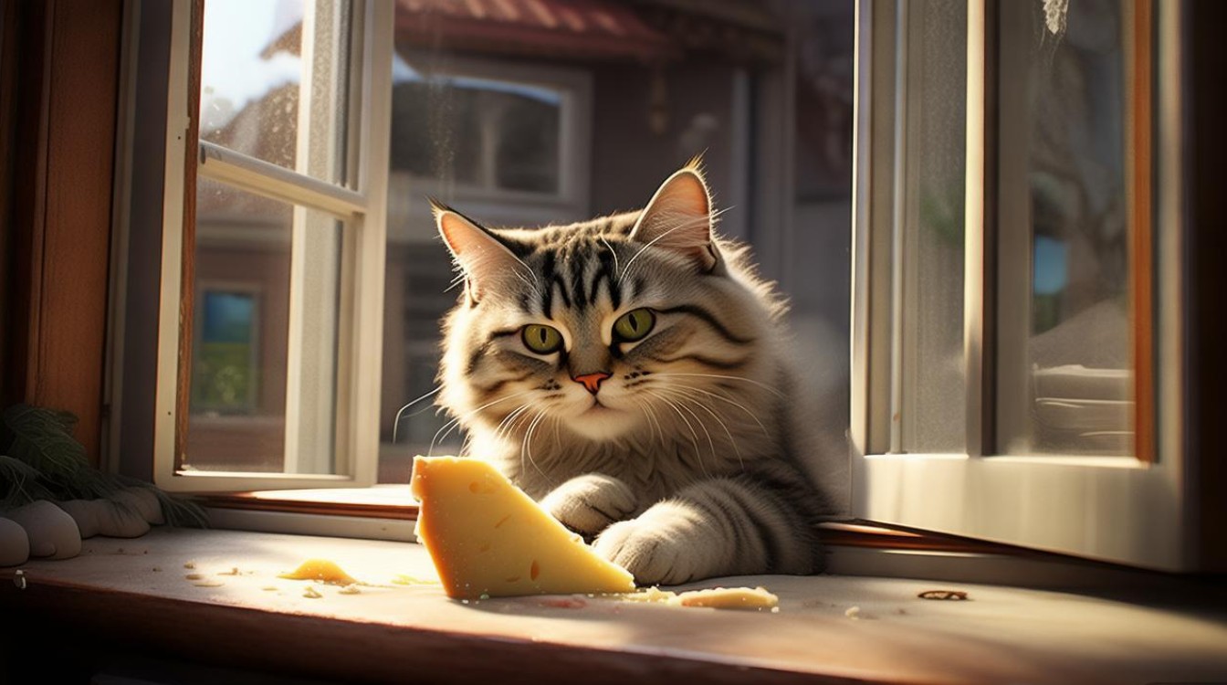 猫咪偷吃的图片