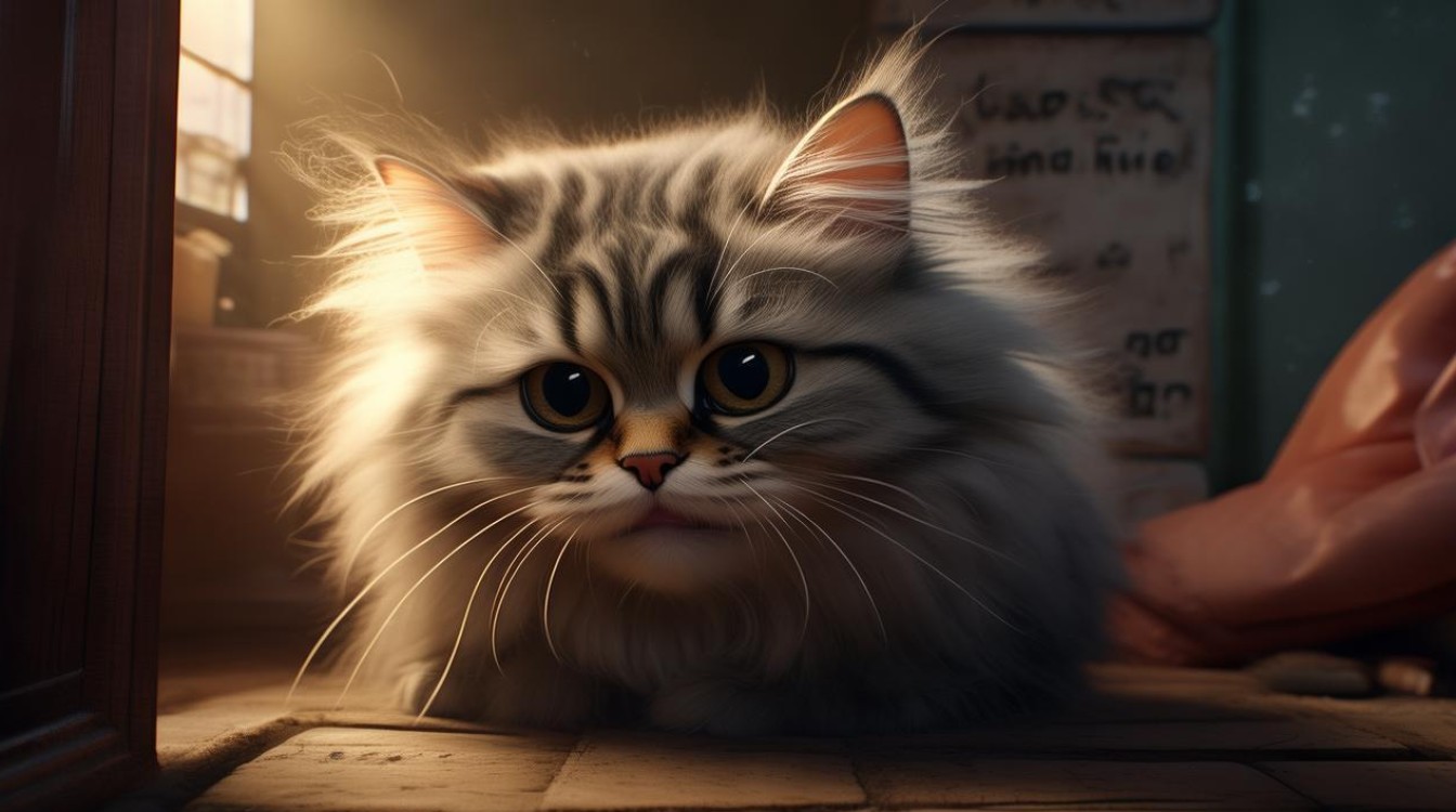 猫咪变得怕人了