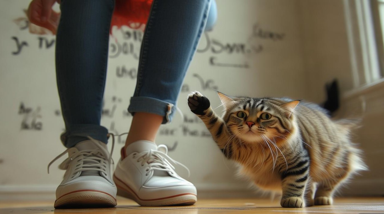 踩到猫咪脚脚趾