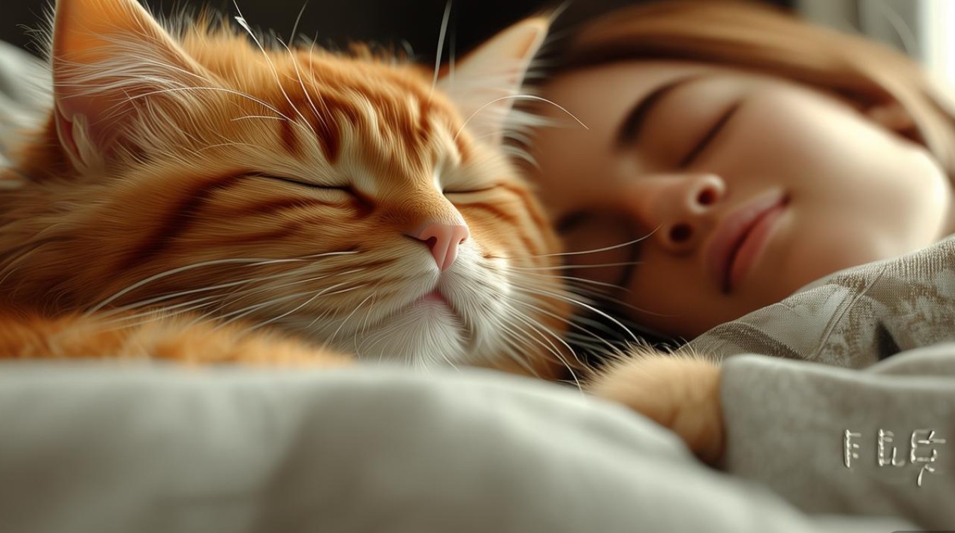猫咪和你睡觉表达