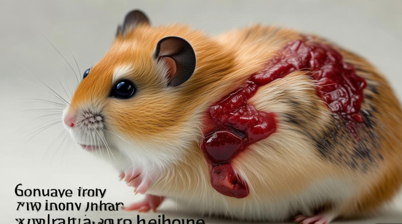 小仓鼠身上有伤口