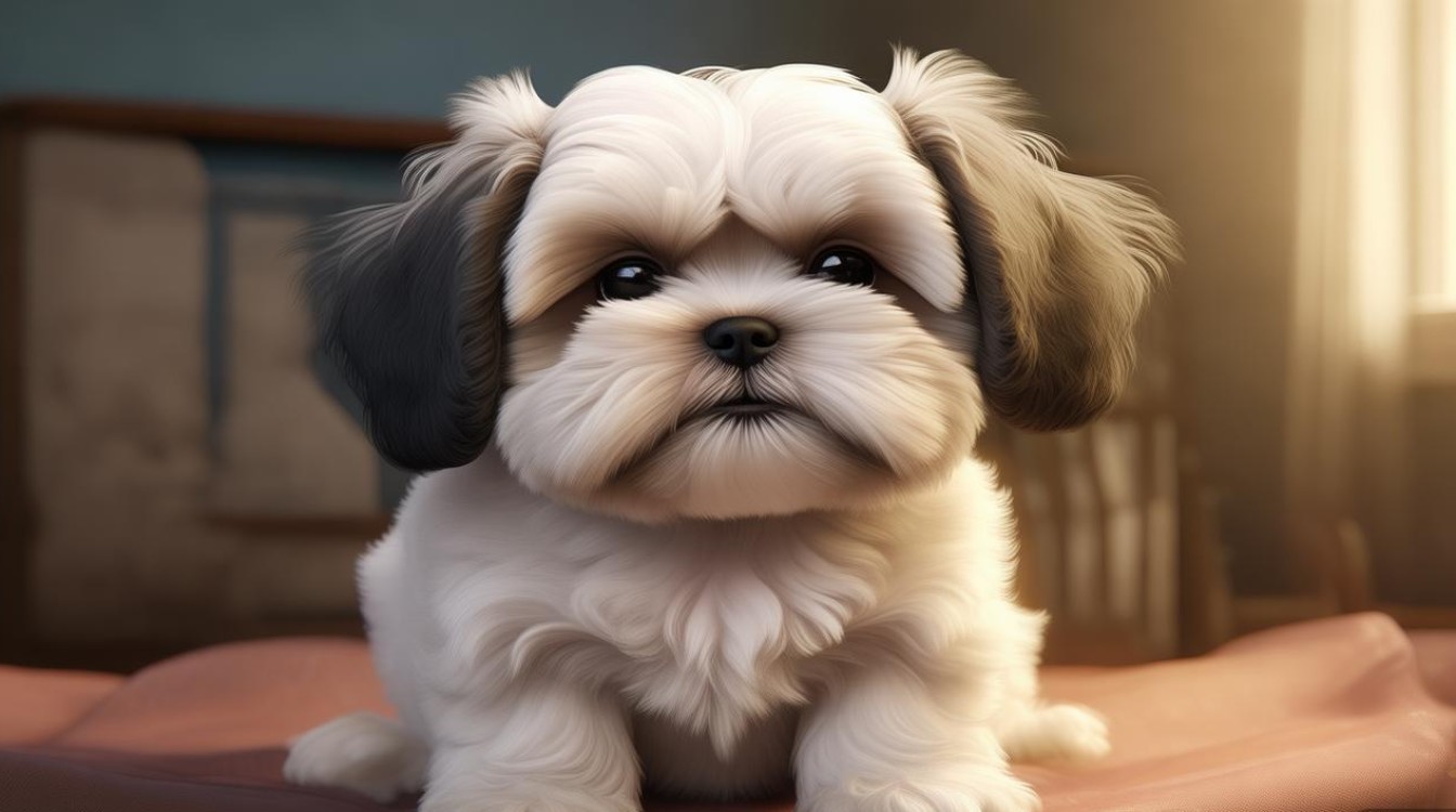 松狮生狗狗
