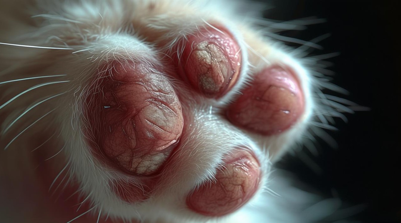 猫咪的脚脱皮