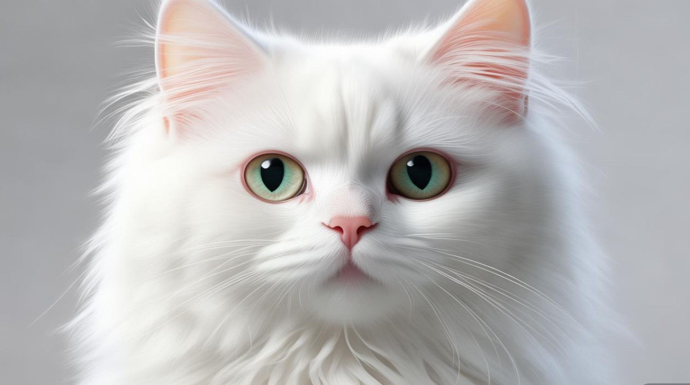 好看的白色猫咪