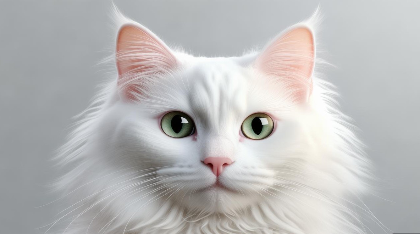 好看的白色猫咪