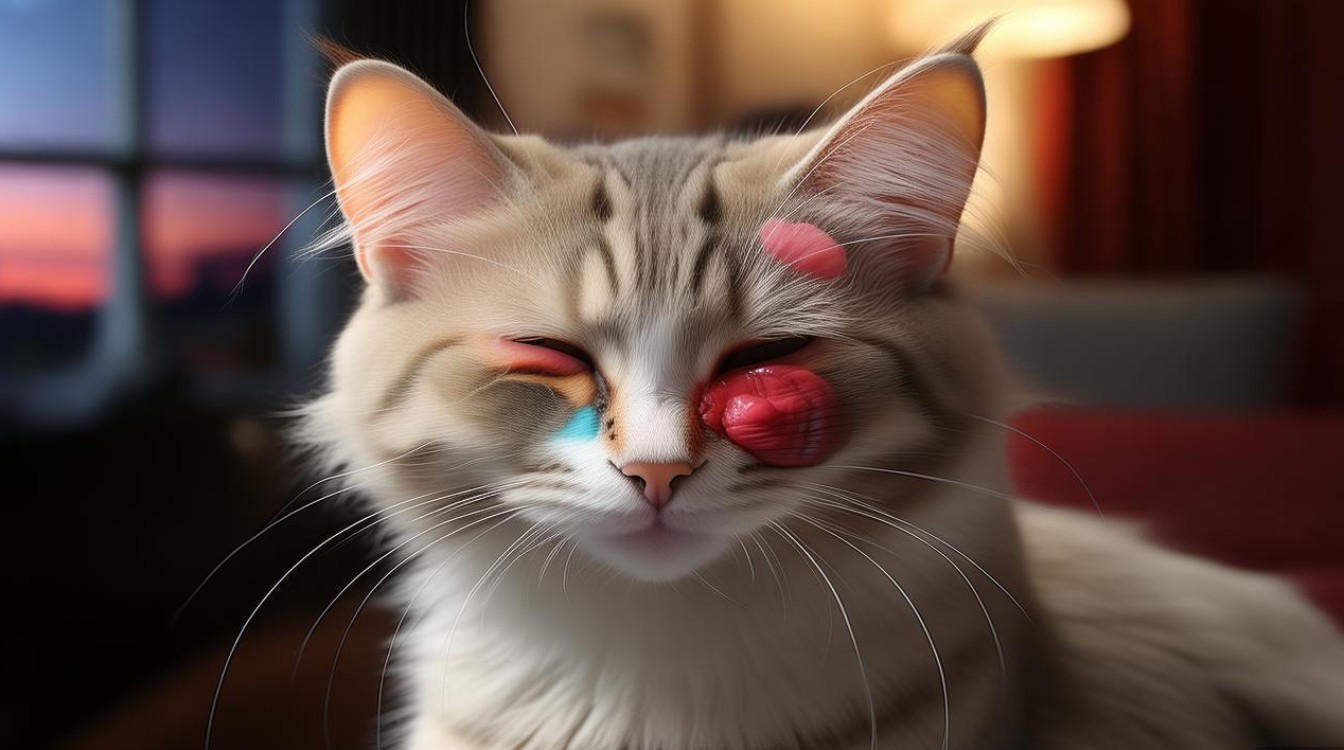 猫咪上眼角红肿