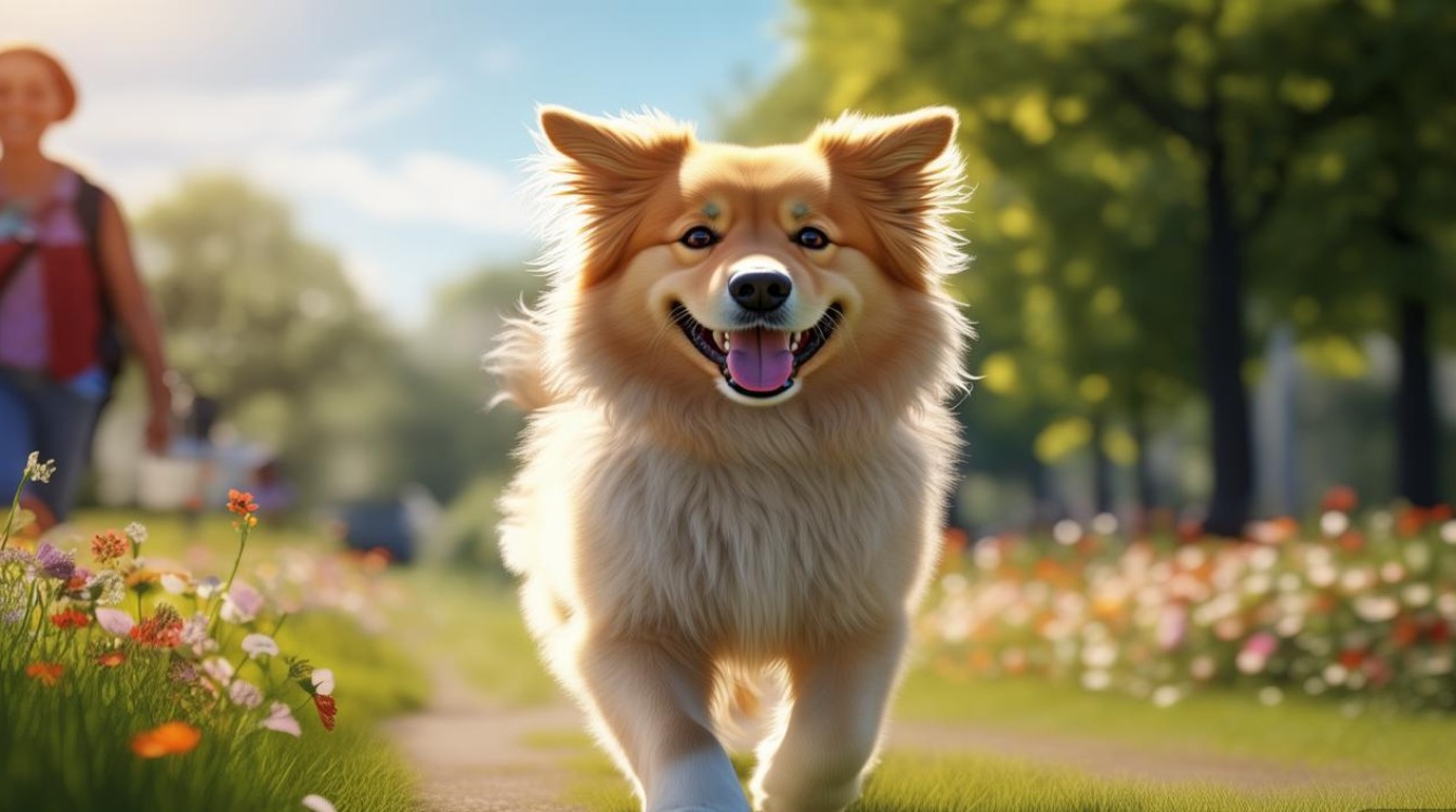 遛狗狗照片