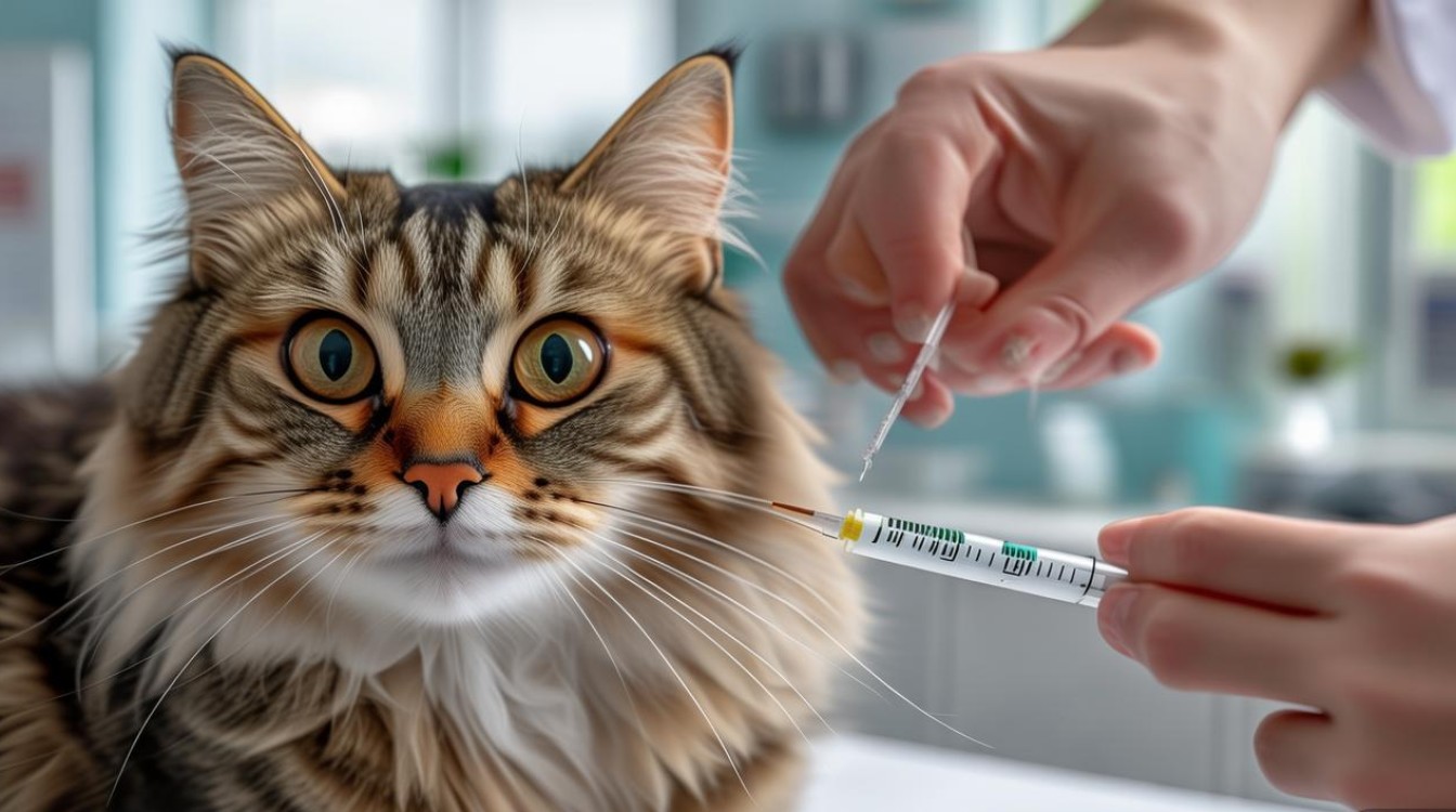 猫咪打疫苗图