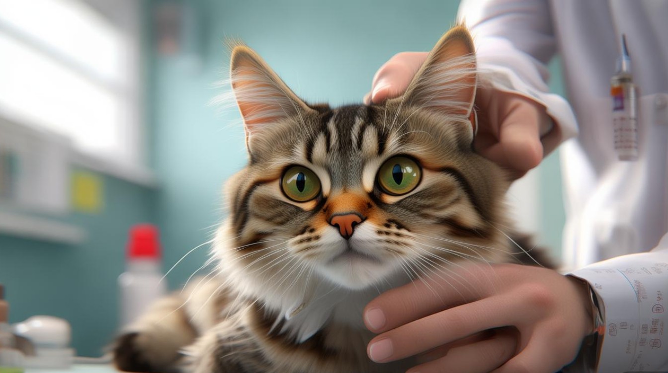 猫咪打疫苗图
