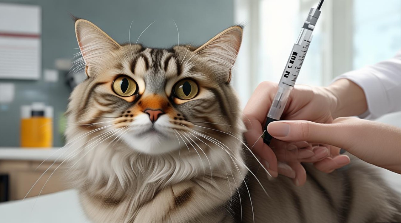 猫咪打疫苗图