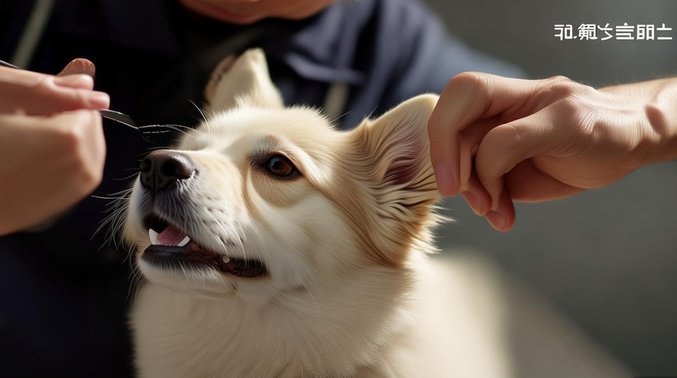 狗狗修耳毛