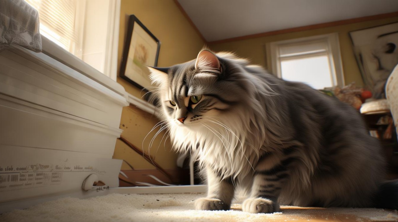 猫咪拉屎老踩