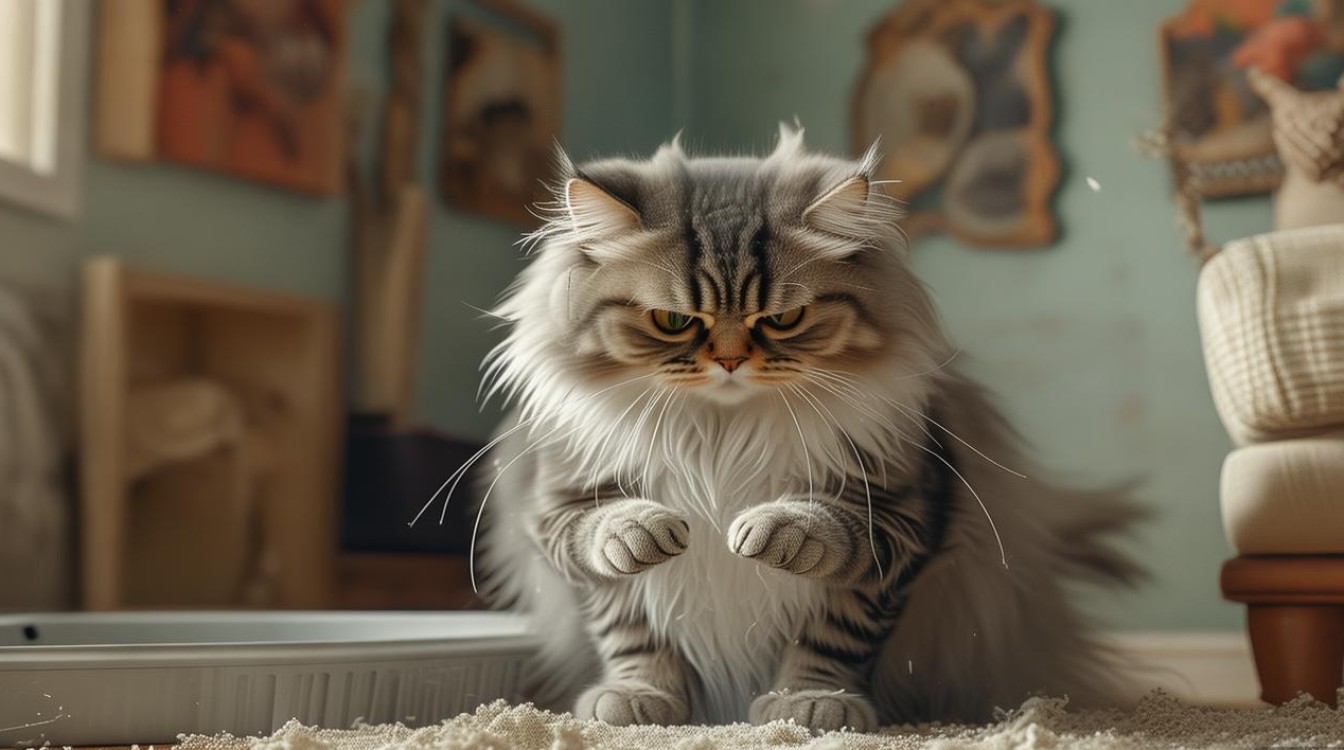 猫咪拉屎老踩