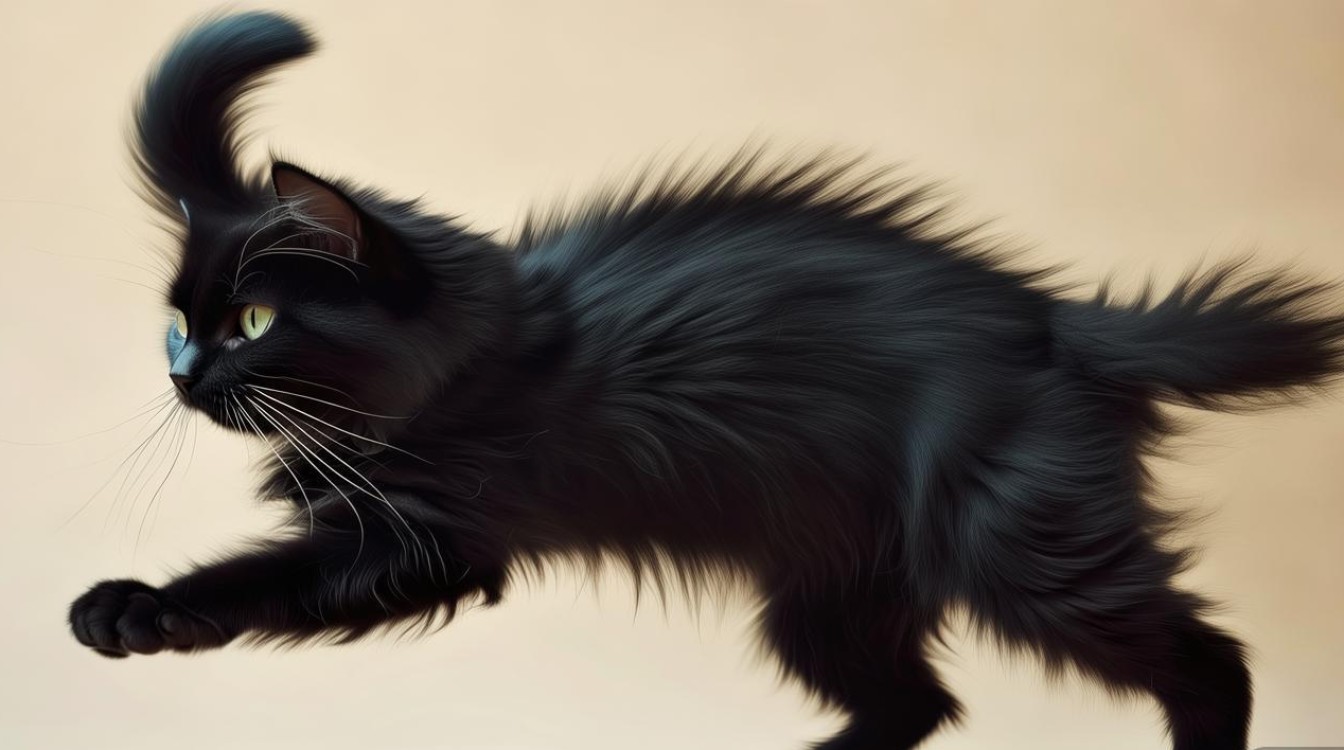 猫咪绕着尾巴转