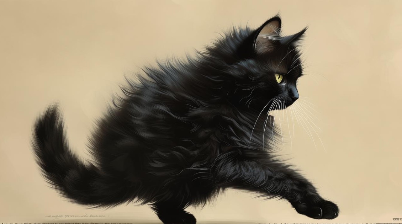 猫咪绕着尾巴转