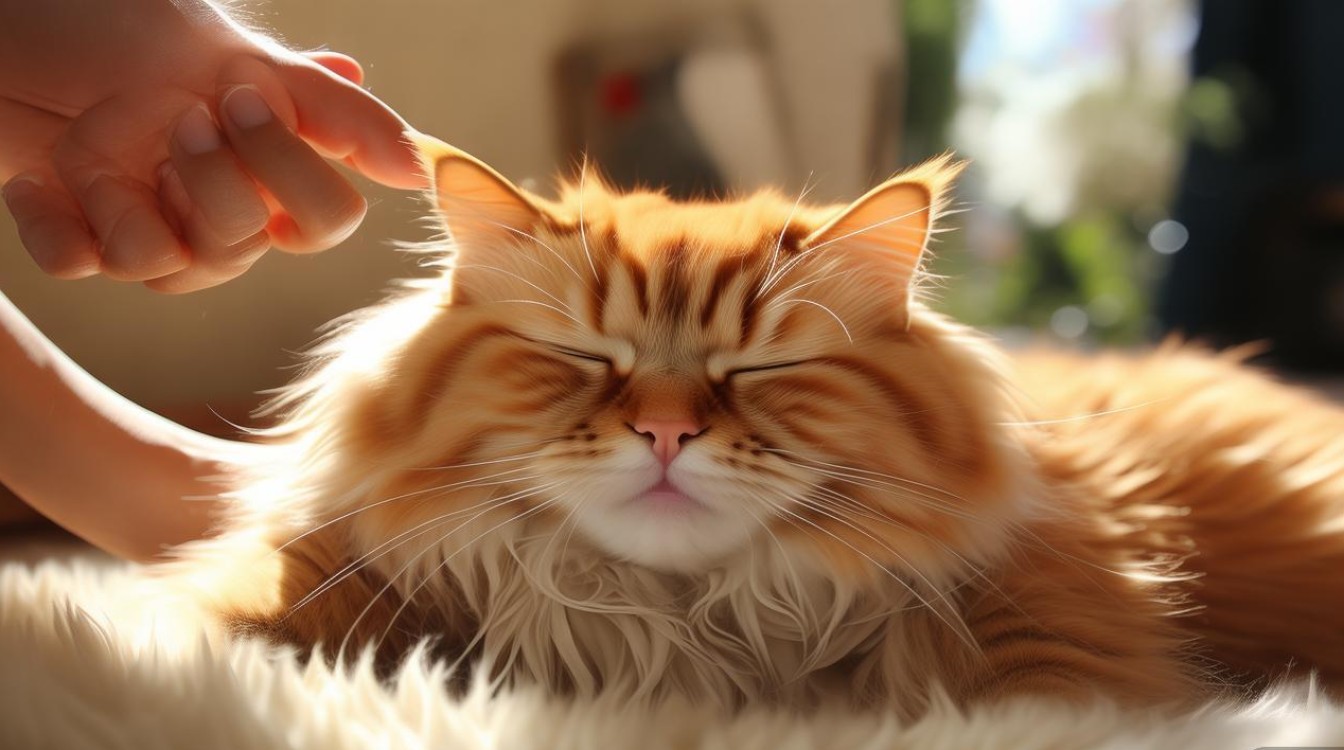 猫咪按摩的图片