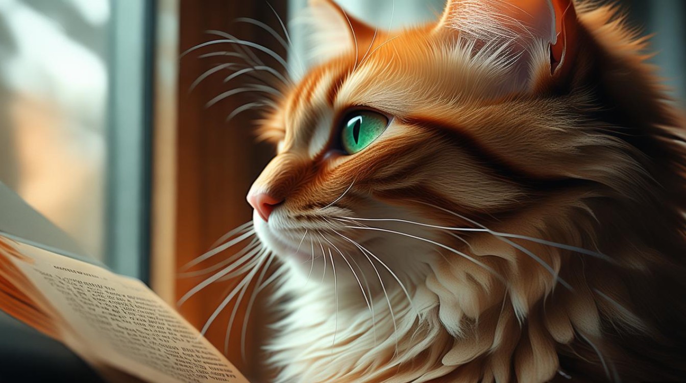 猫咪喜欢观察主人