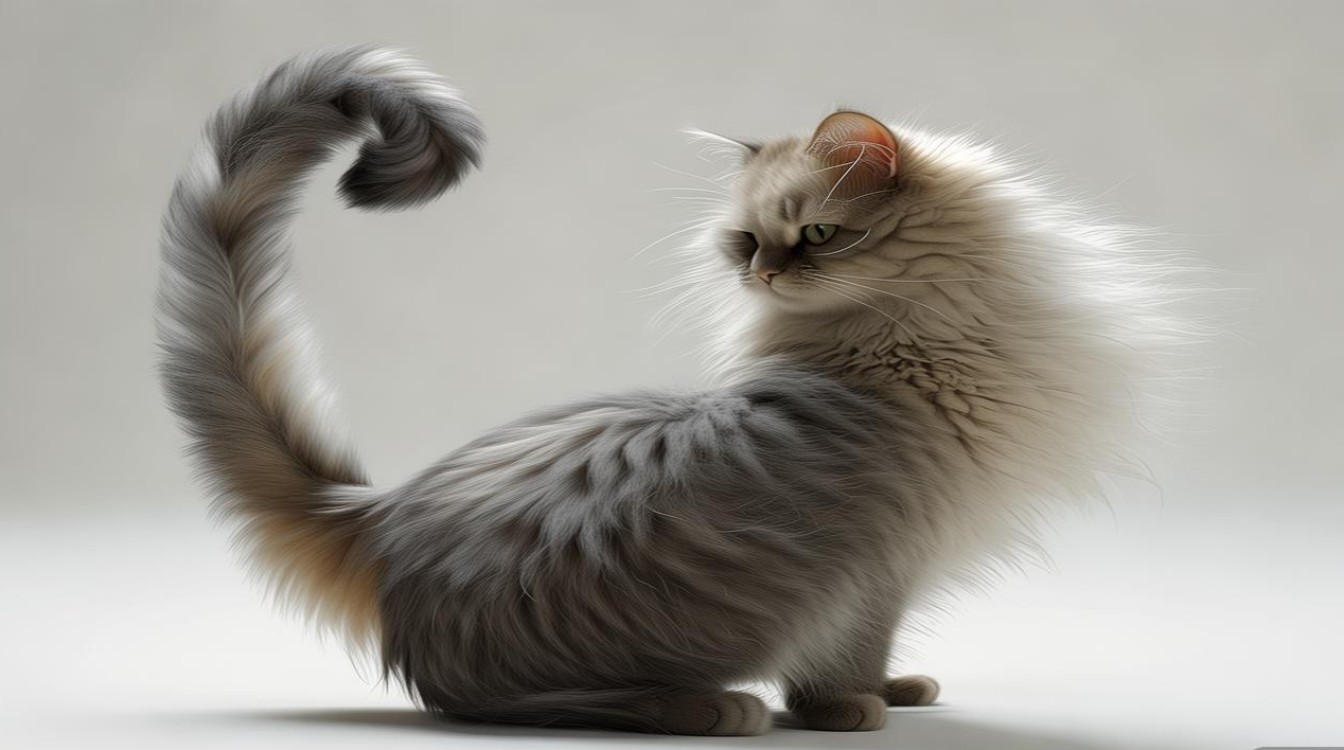 猫咪尾巴尖弯