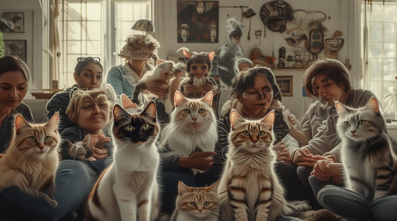 喜欢猫咪的人群