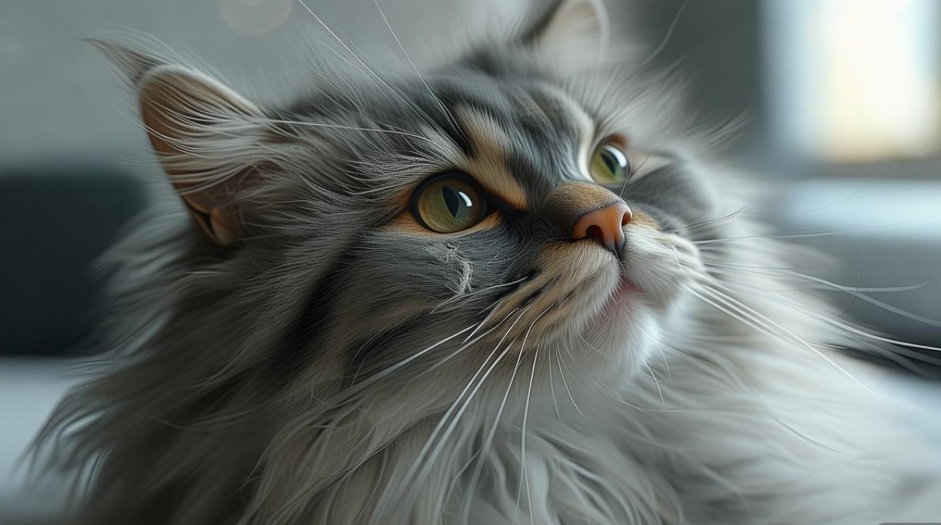 猫咪呼吸气喘