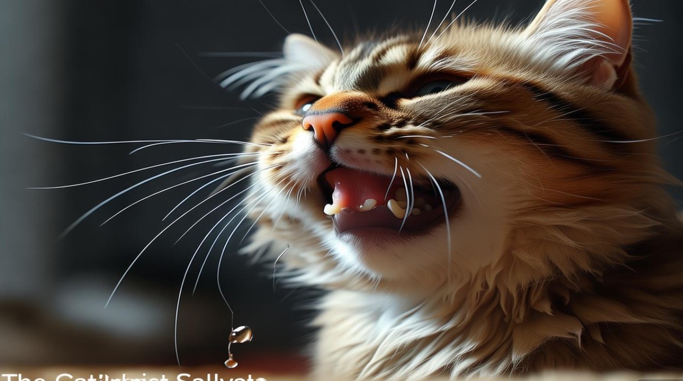猫咪甩出口水