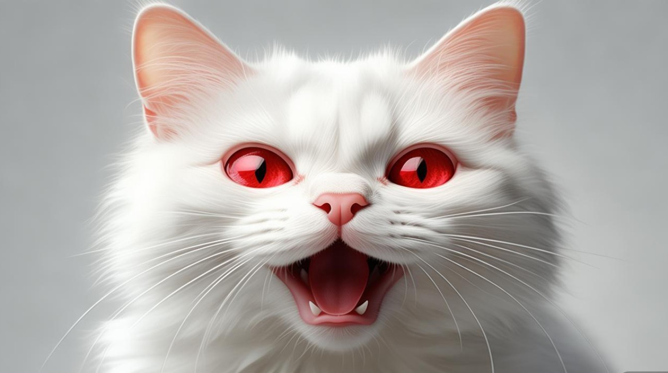 猫咪眼睛嘴巴发红