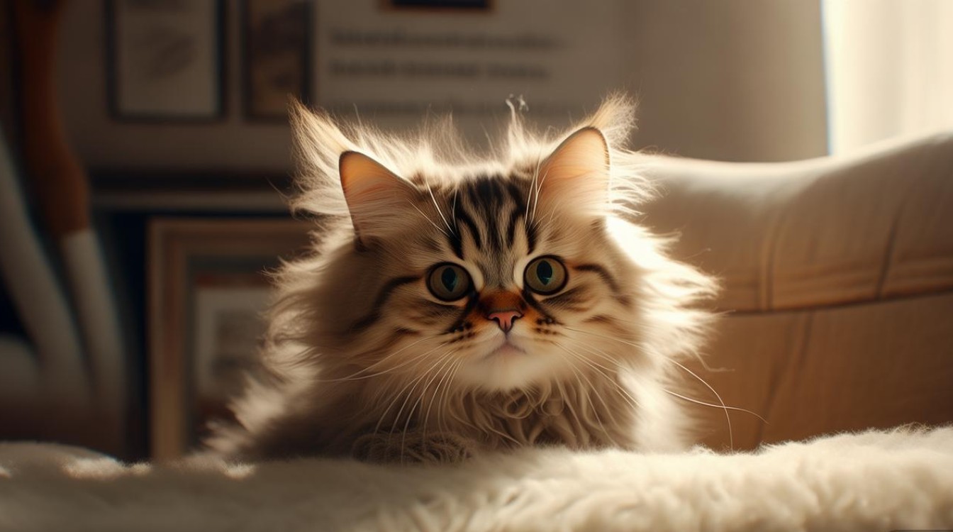 猫咪被吓到了