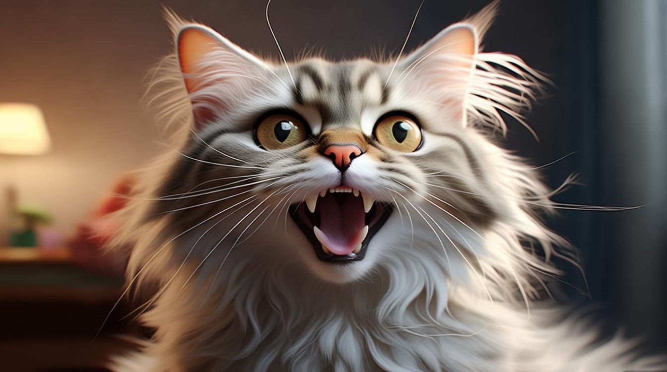 猫咪频繁嘴巴张开