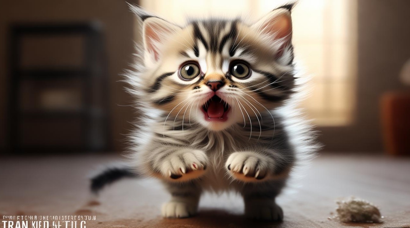 小猫咪受惊