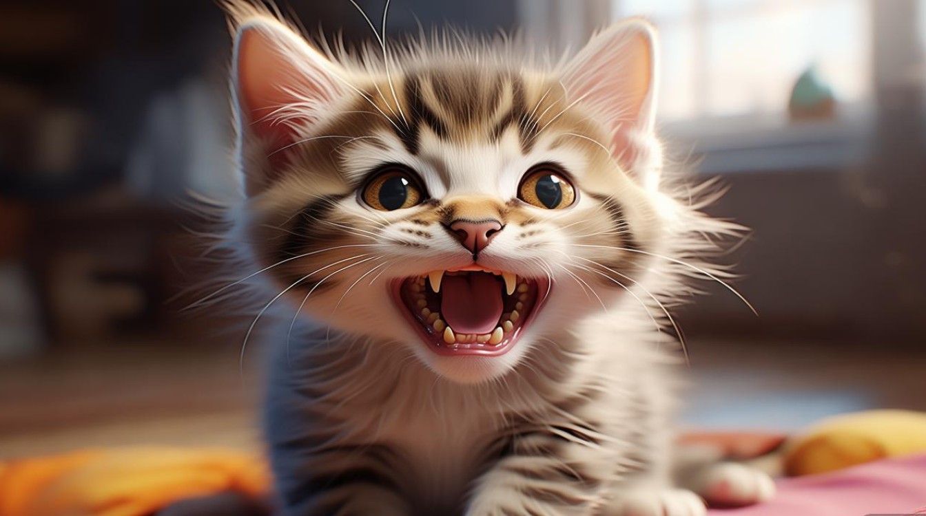 猫咪换牙齿不