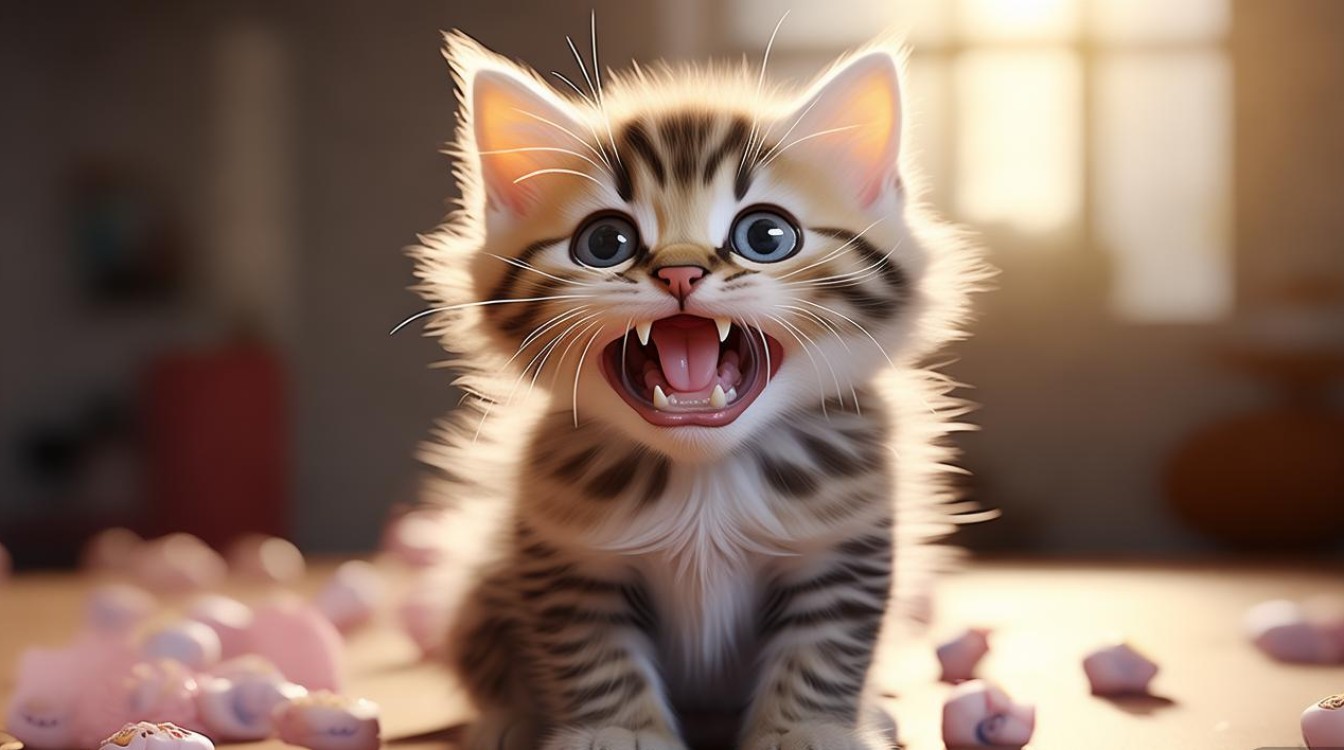 猫咪换牙齿不