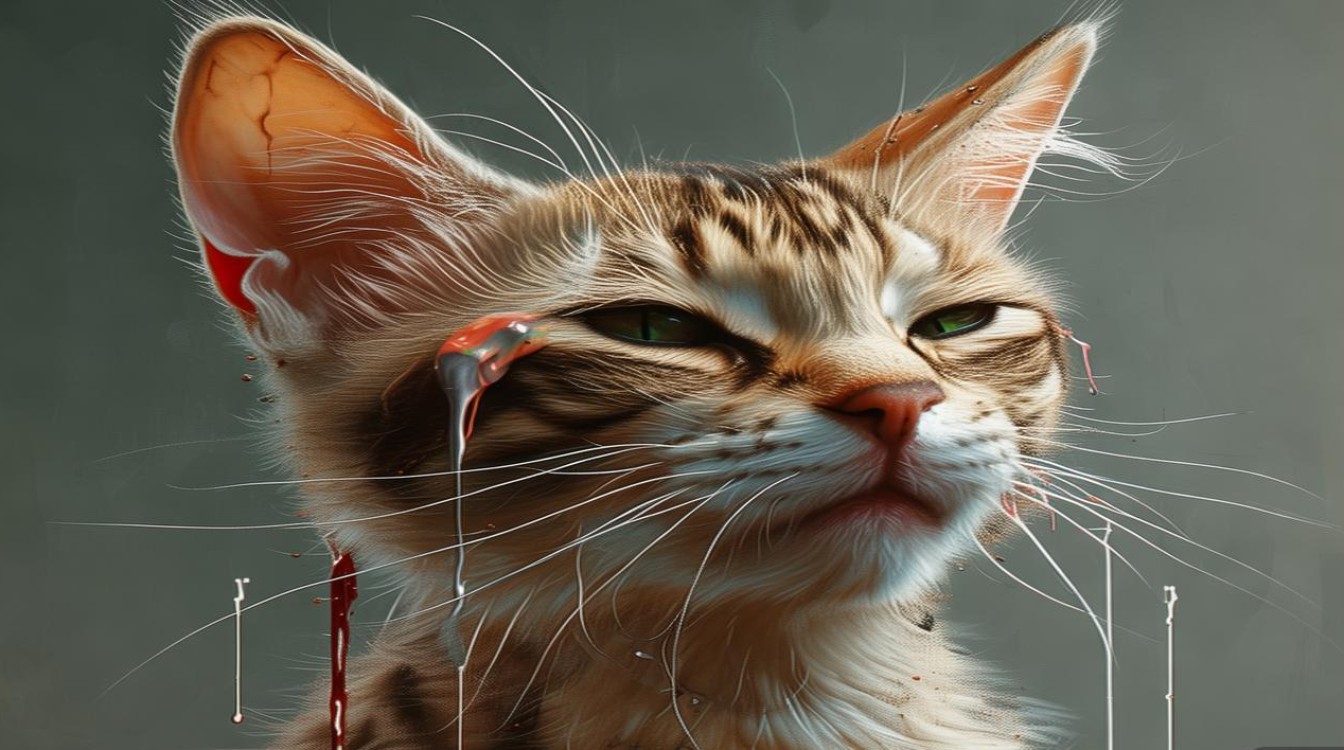 猫咪耳朵流脓发烧