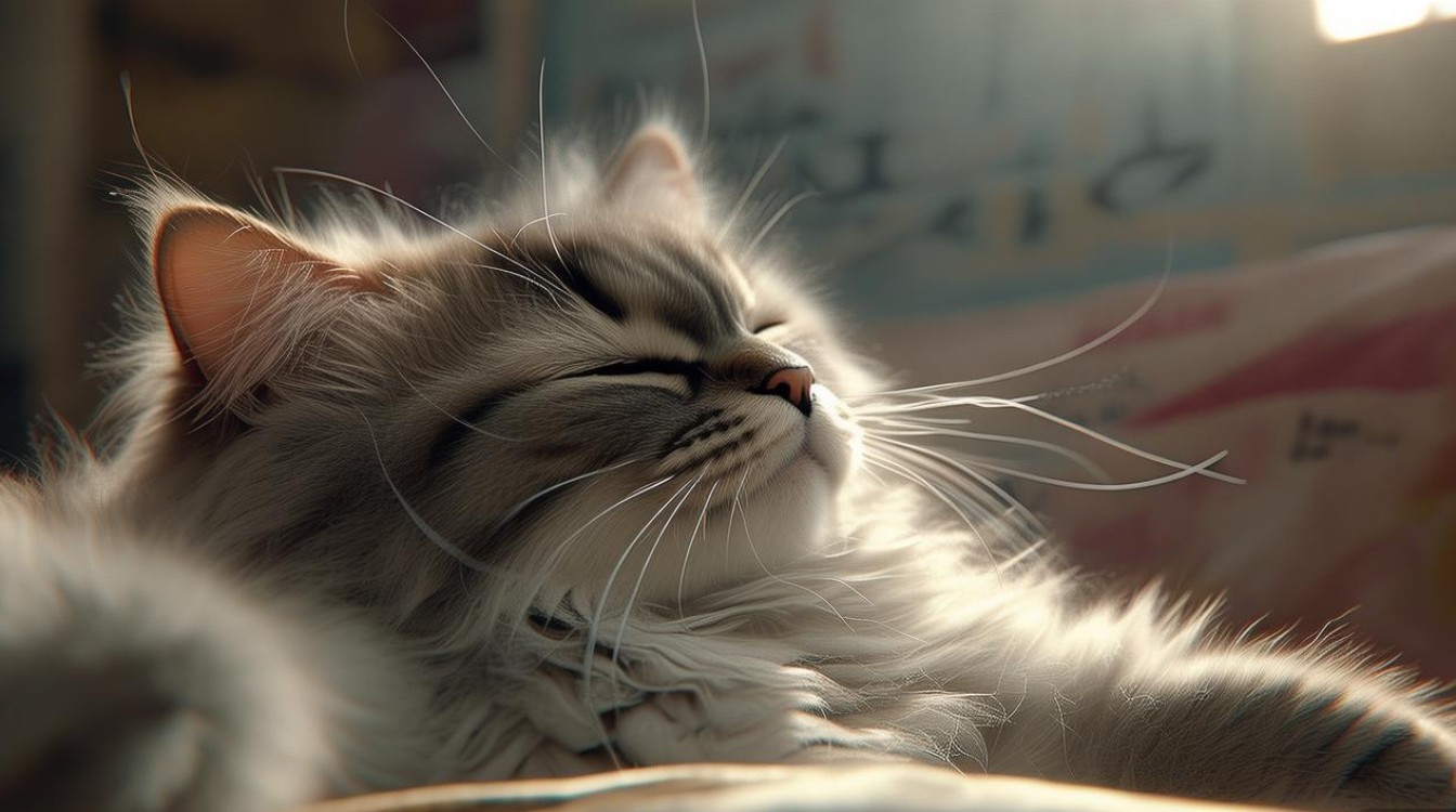 猫咪眼睛混沌贪睡